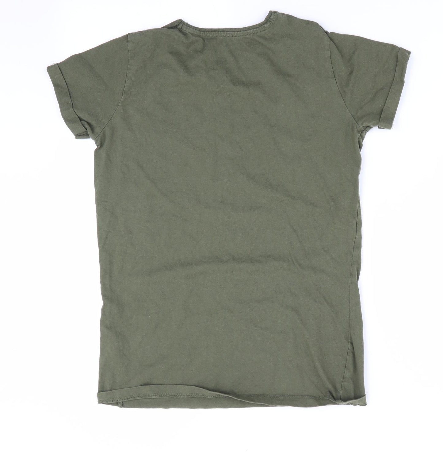 Primark Girls Green   Basic T-Shirt Size 13-14 Years  - Love