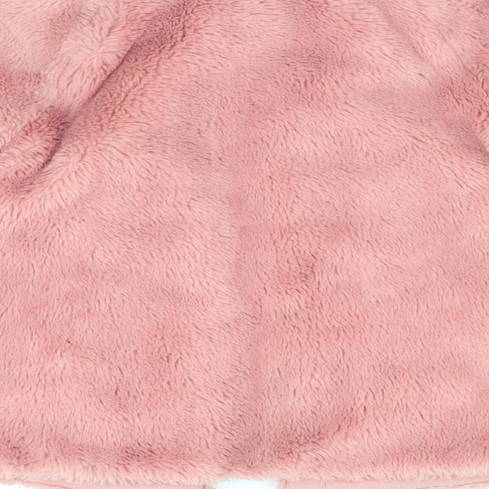 TU Girls Pink   Overcoat Coat Size 3-4 Years  - Fluffy