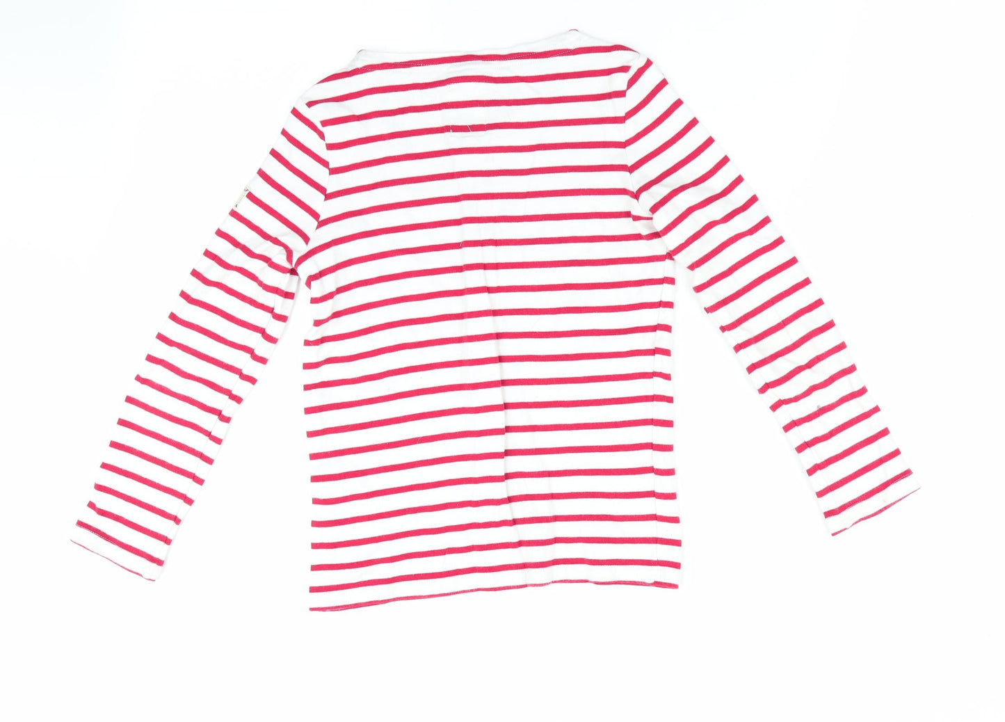 Joules Girls Red Striped  Basic T-Shirt Size 7-8 Years  - incredi bauble