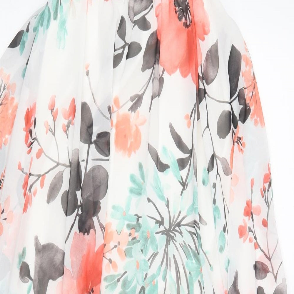 Kiah Womens Multicoloured Floral  Tank Dress  Size 8