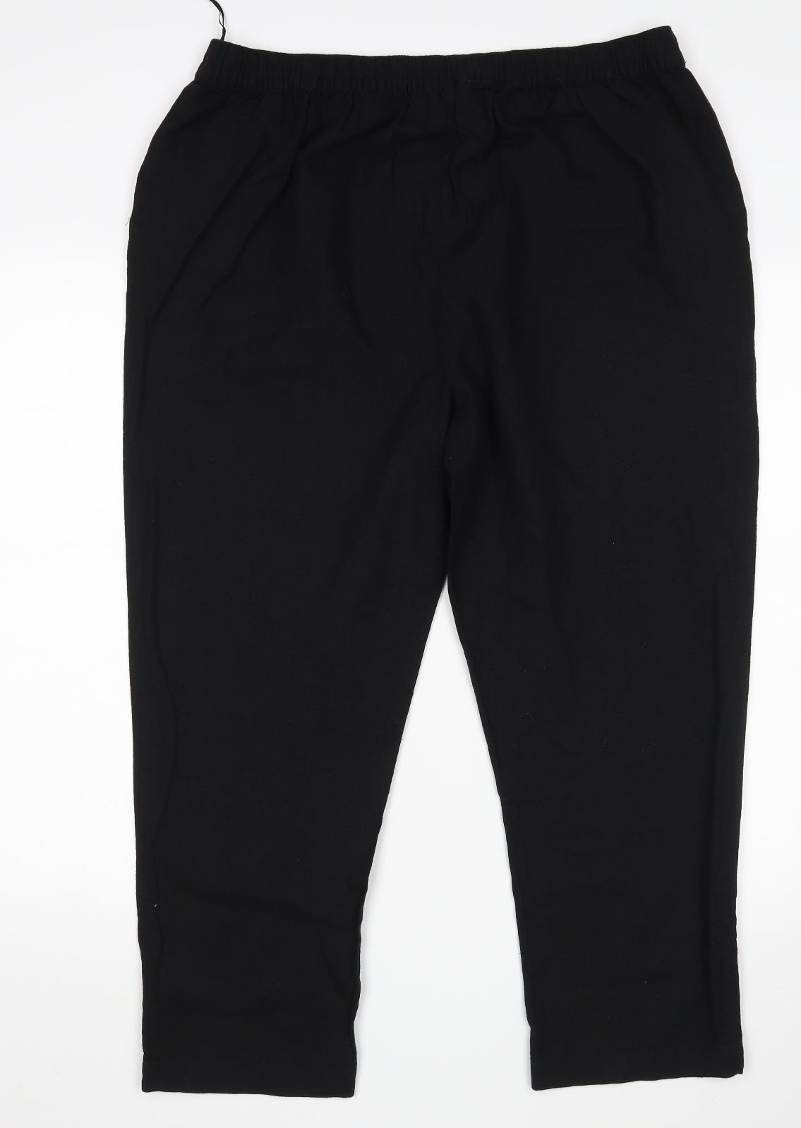 Peacocks Womens Black   Trousers  Size 16 L26 in