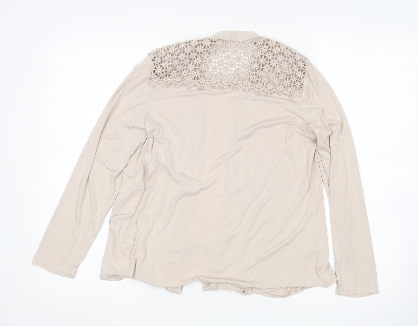 Classic Womens Beige   Cardigan Jumper Size 12