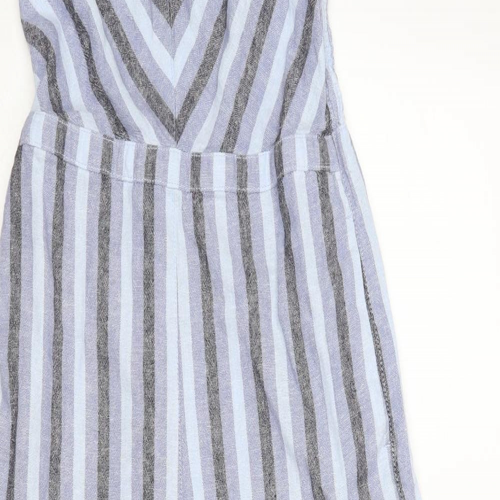 NEXT Womens Multicoloured Striped  Jumpsuit One-Piece Size 10
