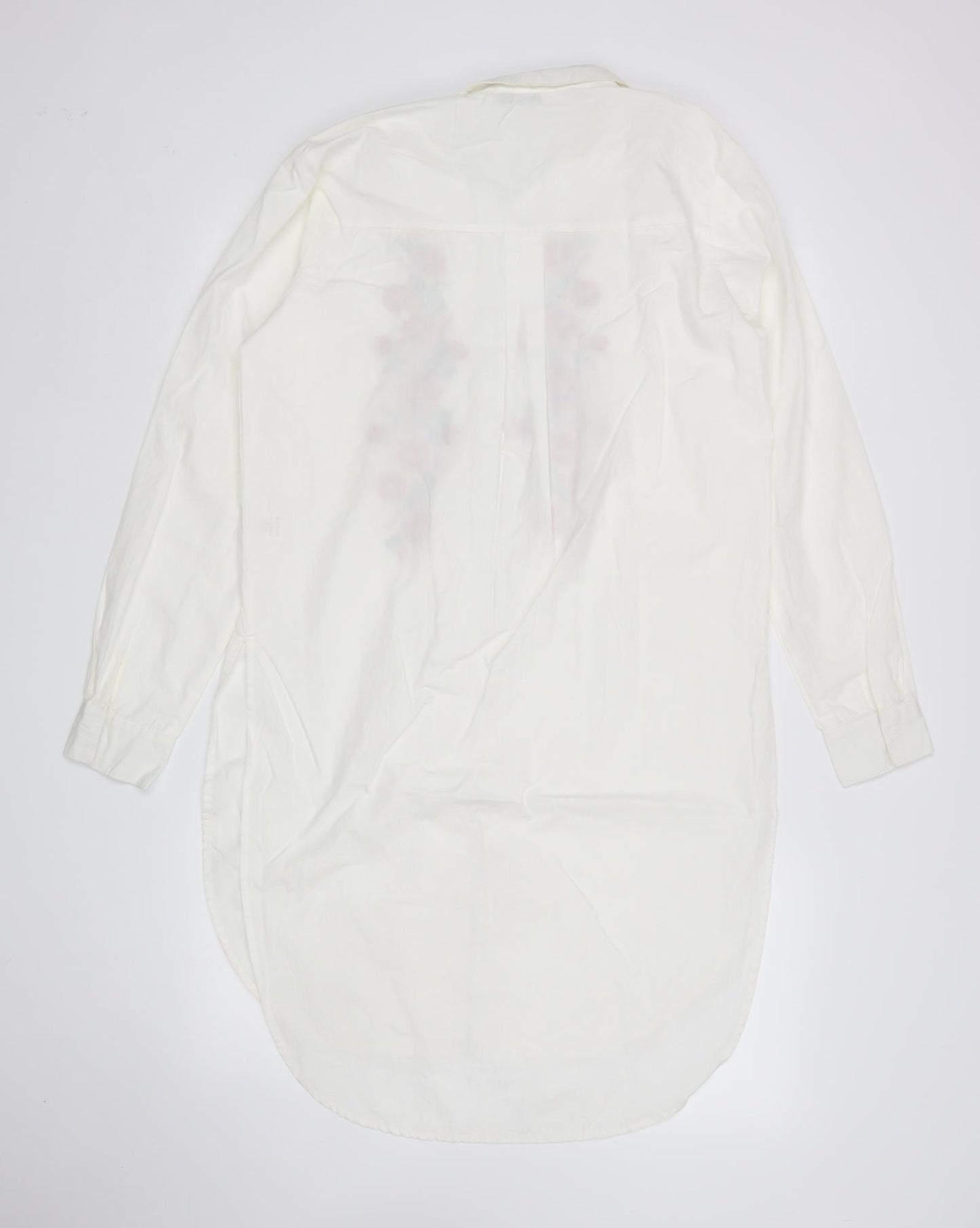 inocence Womens White Floral  Shirt Dress  Size 12