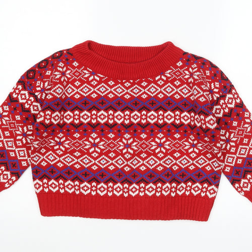 BDG Womens Multicoloured Argyle/Diamond  Pullover Jumper Size S  - Cropped