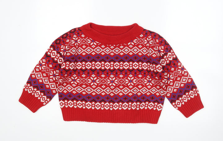 BDG Womens Multicoloured Argyle/Diamond Pullover Jumper Size S - Cropped