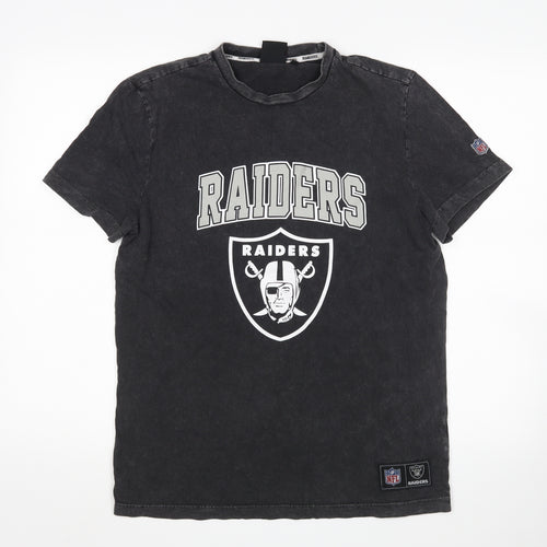 Primark Mens Black    T-Shirt Size S  - Raiders