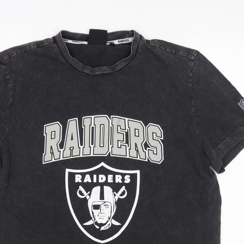 Primark Mens Black    T-Shirt Size S  - Raiders