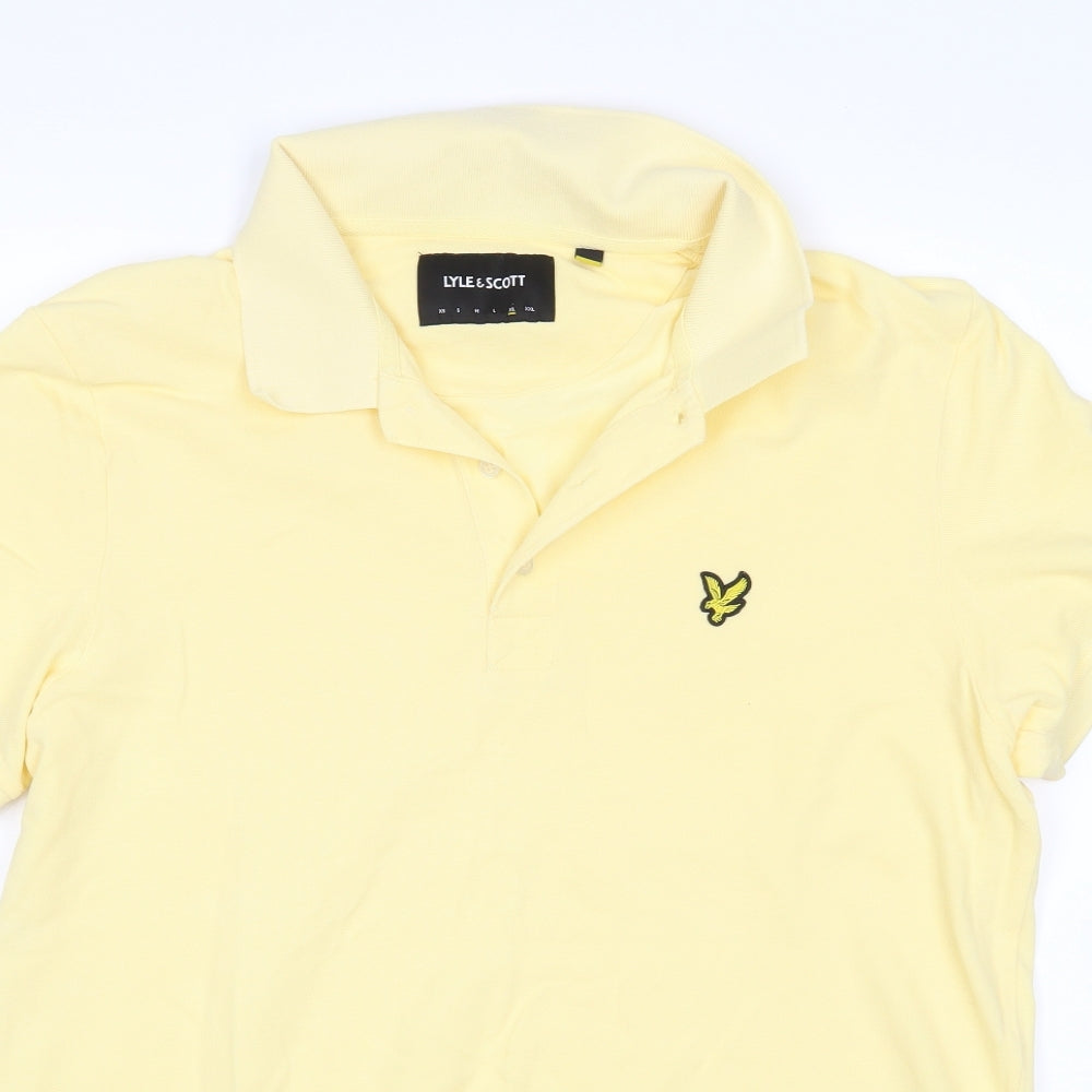 Lyle & Scott Mens Yellow    Polo Size XL