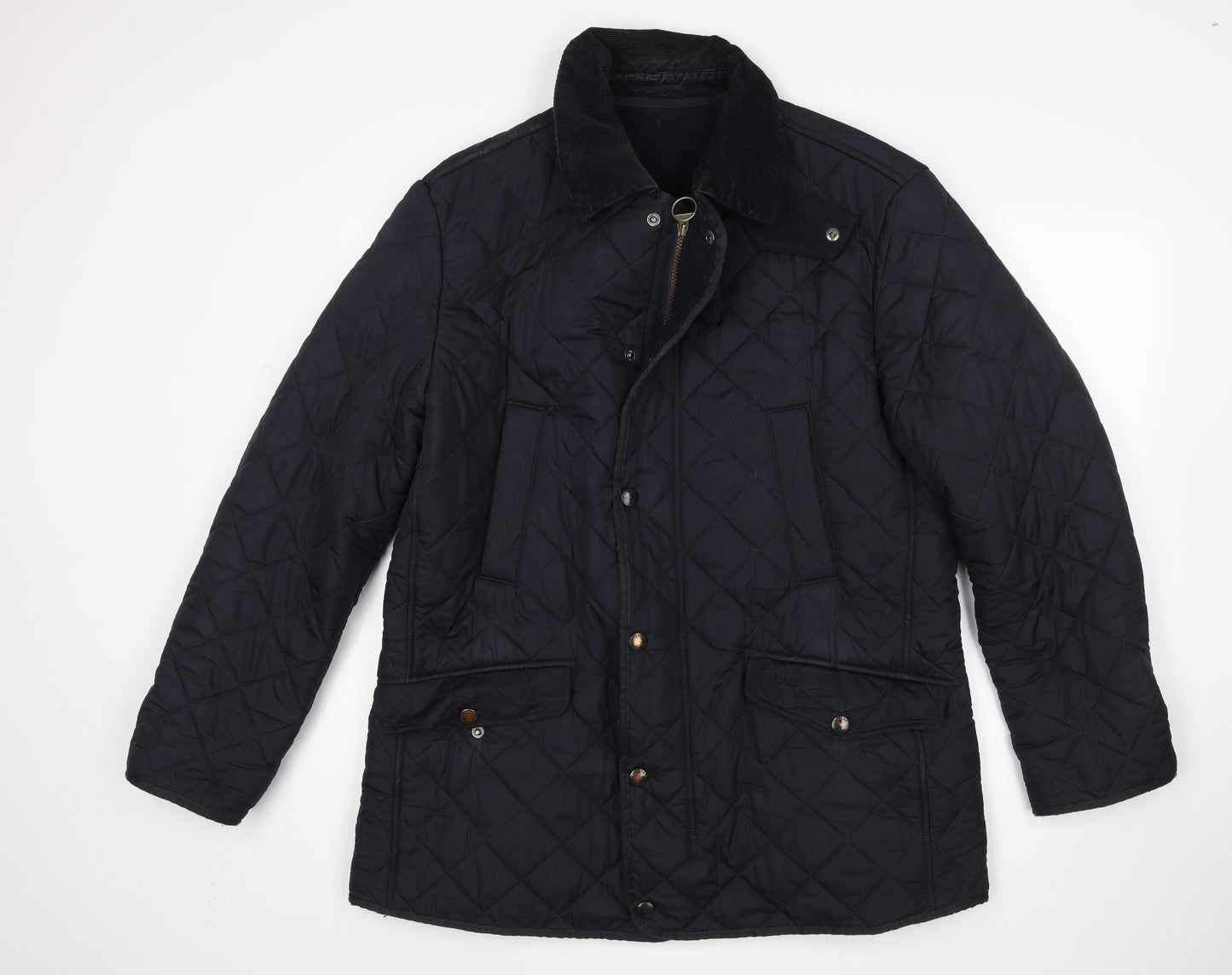 Barbour Mens Black   Quilted Coat Size L