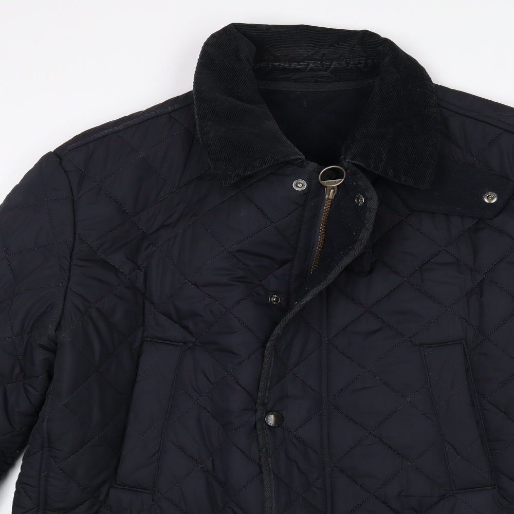 Barbour Mens Black   Quilted Coat Size L