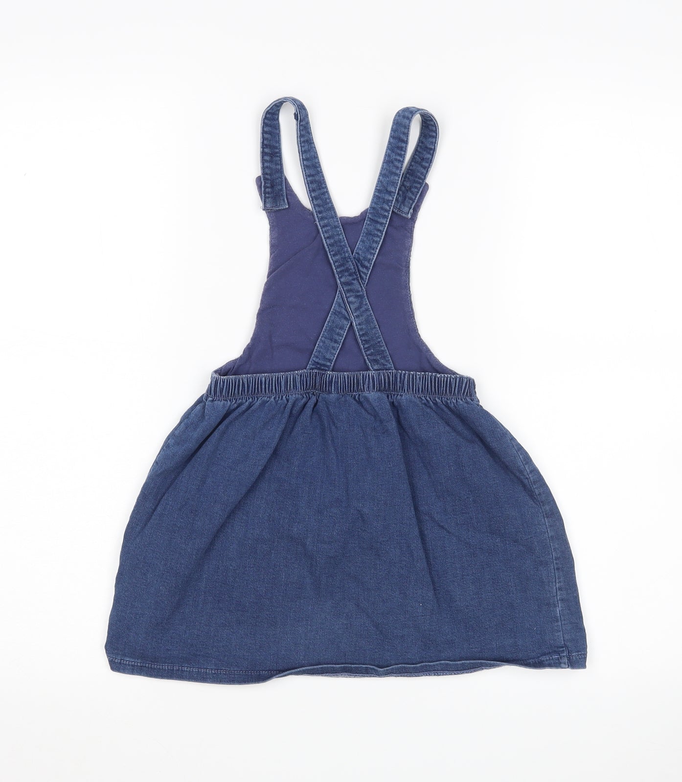 NEXT Girls Blue   Pinafore/Dungaree Dress  Size 3-4 Years