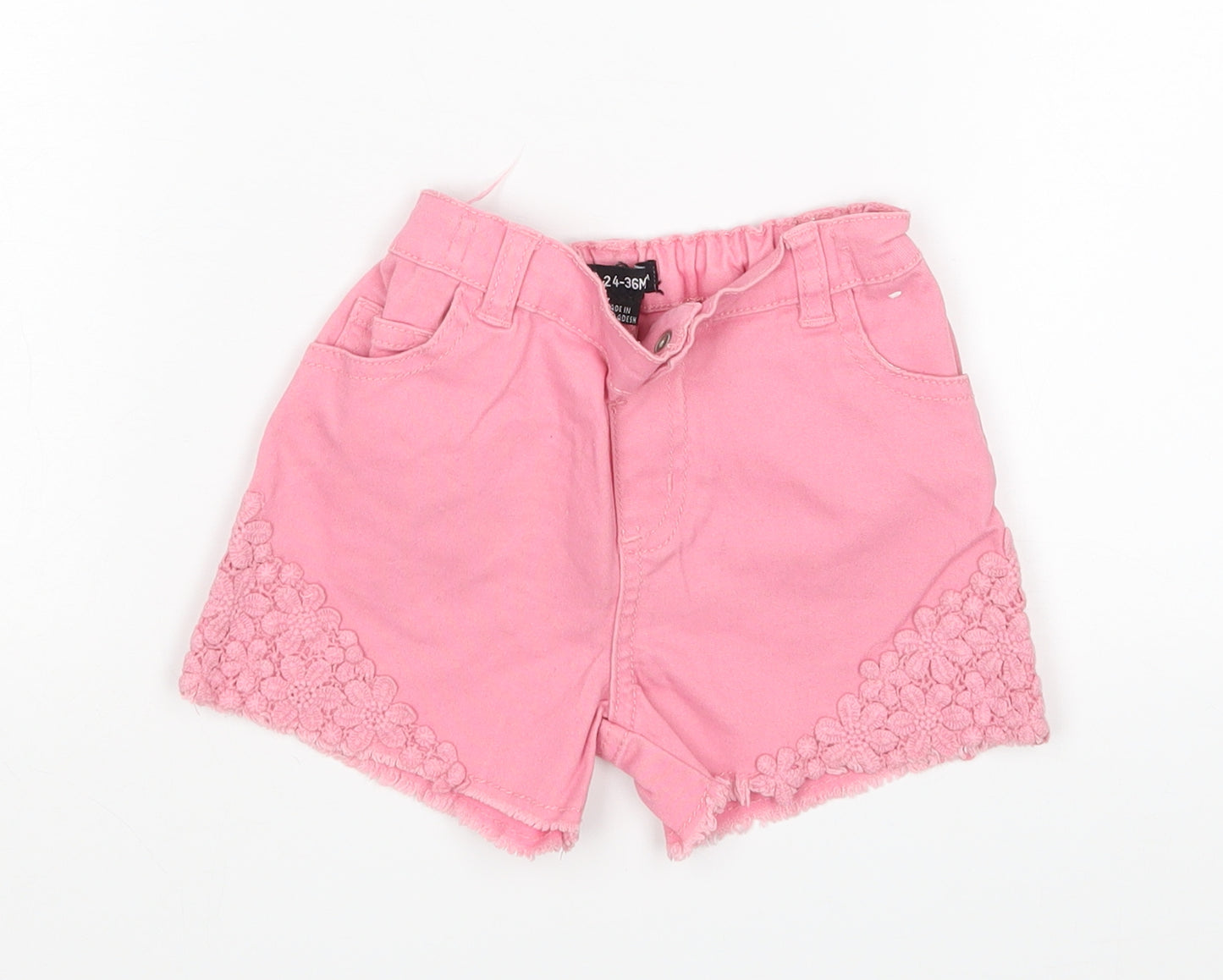 Denim Co Girls Pink   Bermuda Shorts Size 2-3 Years