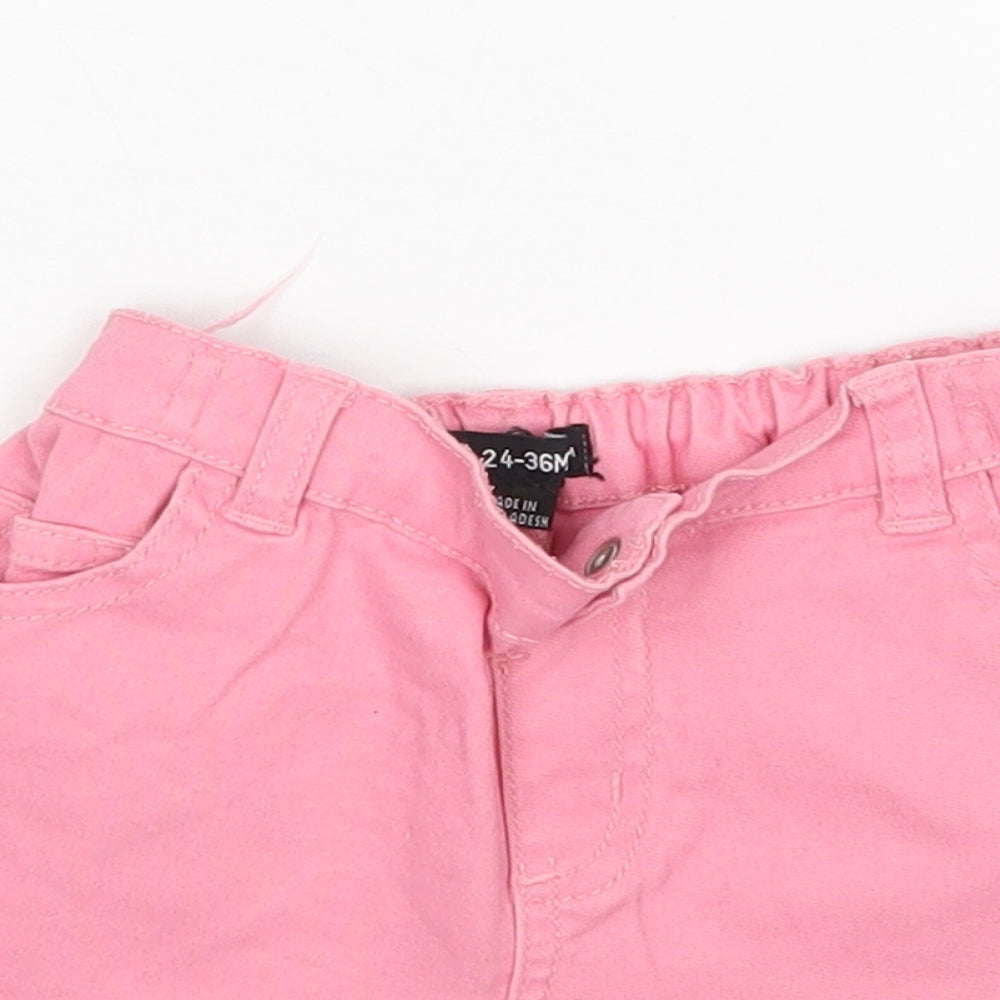 Denim Co Girls Pink   Bermuda Shorts Size 2-3 Years