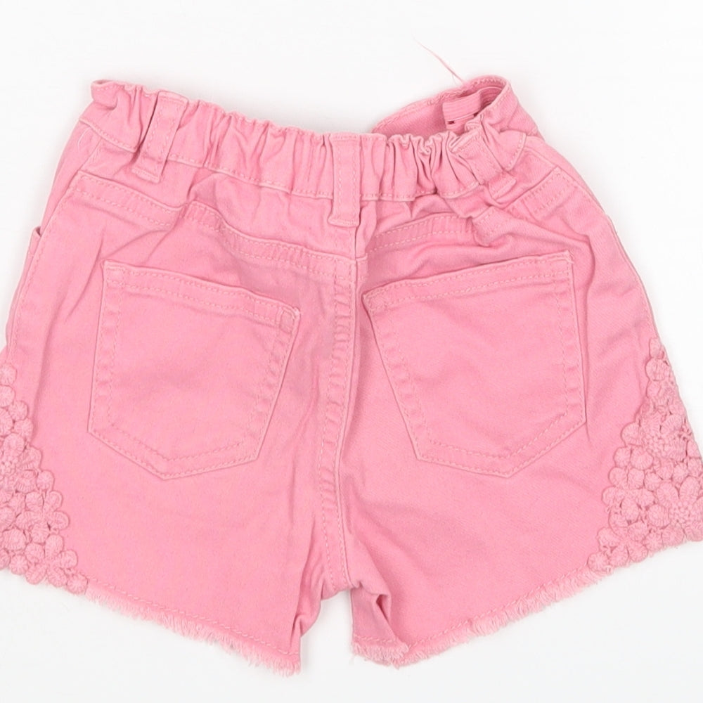 Denim Co Girls Pink   Bermuda Shorts Size 2-3 Years