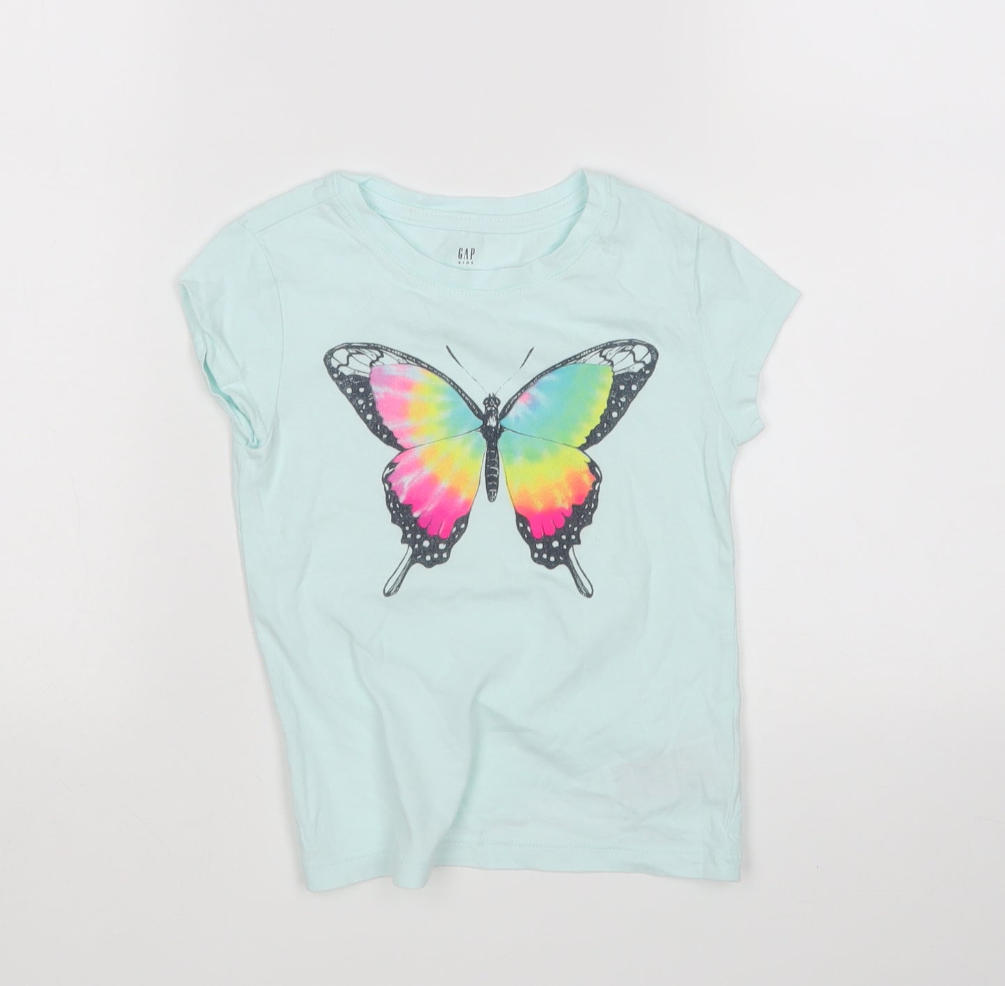 Gap Girls Blue   Basic T-Shirt Size 4-5 Years