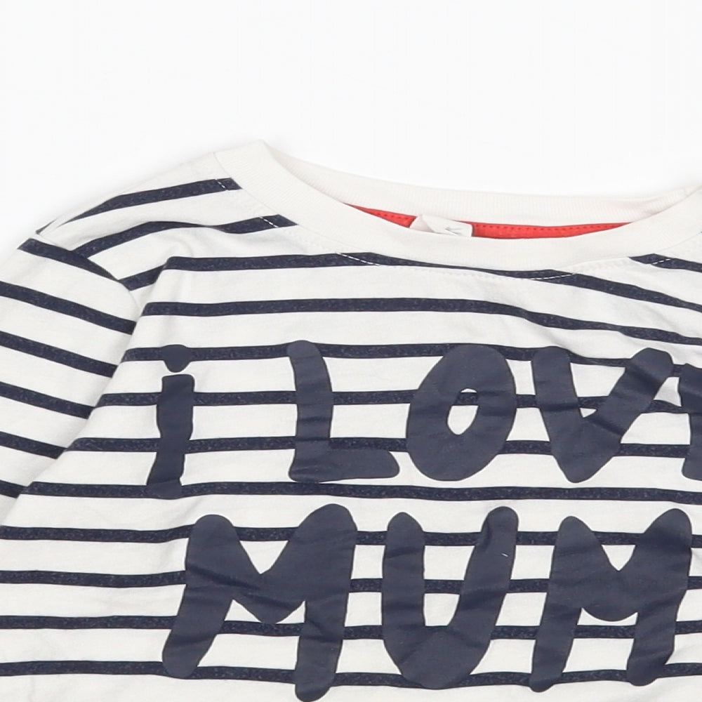 H&M Boys Multicoloured Striped  Basic T-Shirt Size 3-4 Years