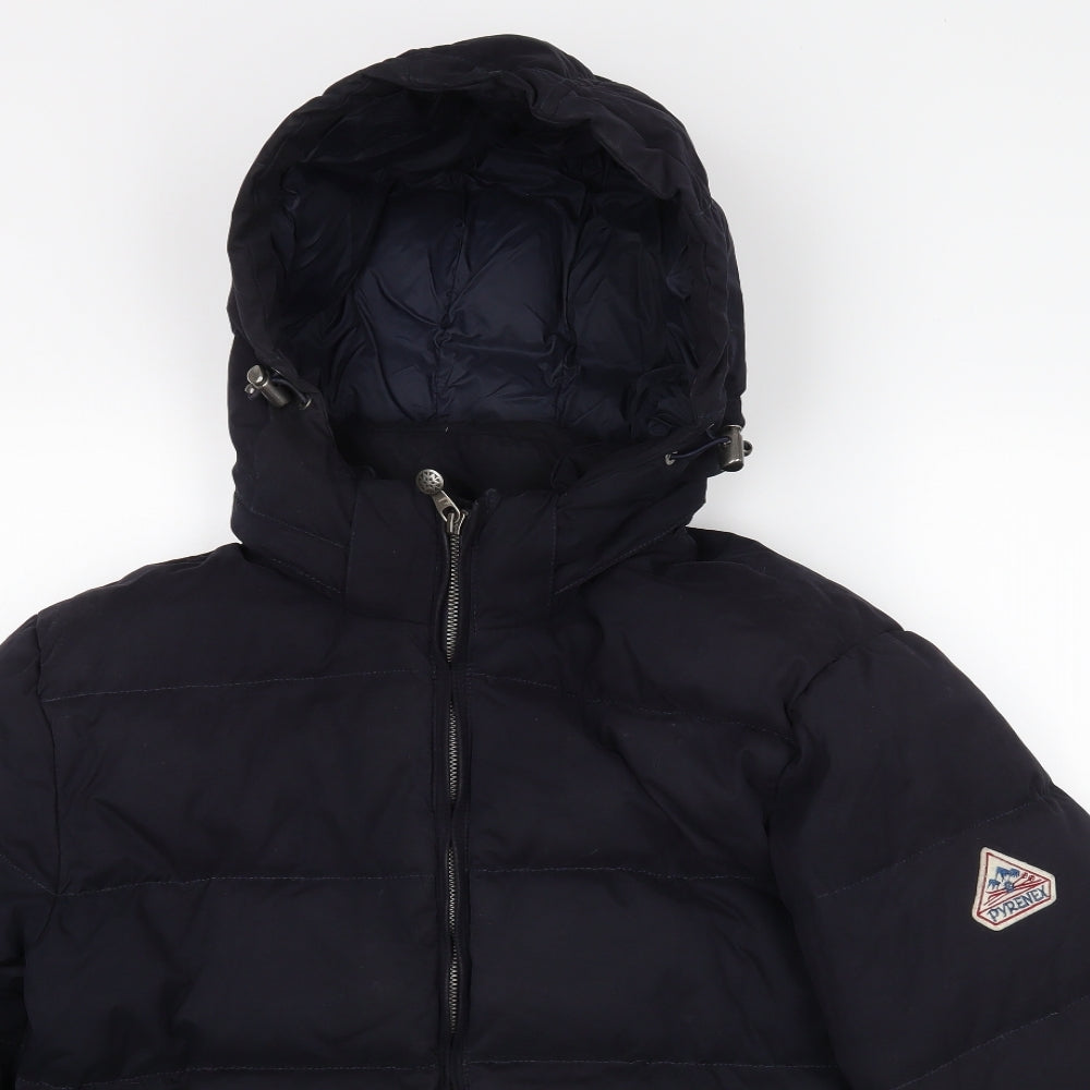 Pyrenex Mens Blue   Puffer Jacket Coat Size M