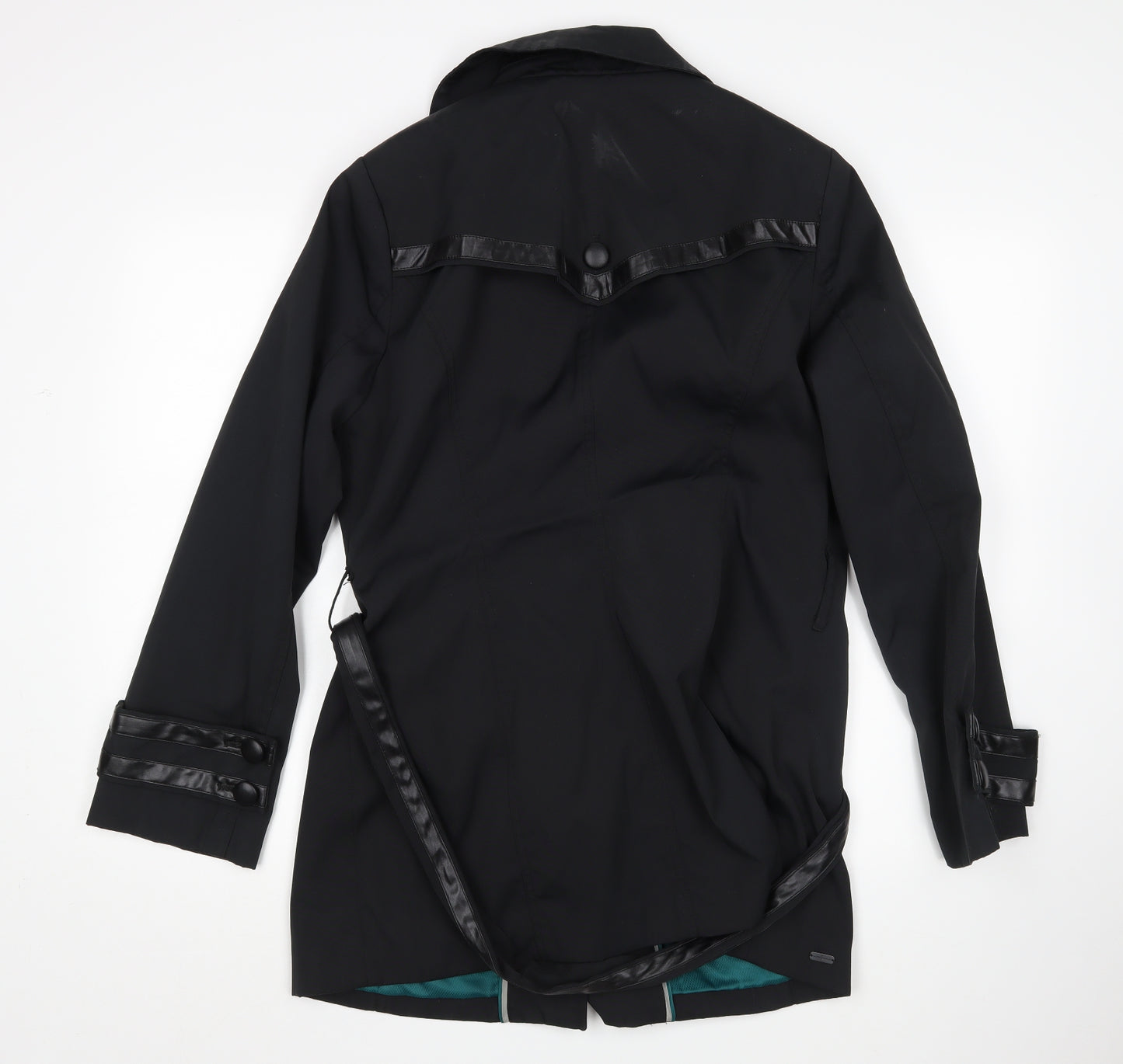 Jasper Conran Womens Black   Overcoat Coat Size 16