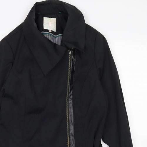 Jasper Conran Womens Black   Overcoat Coat Size 16