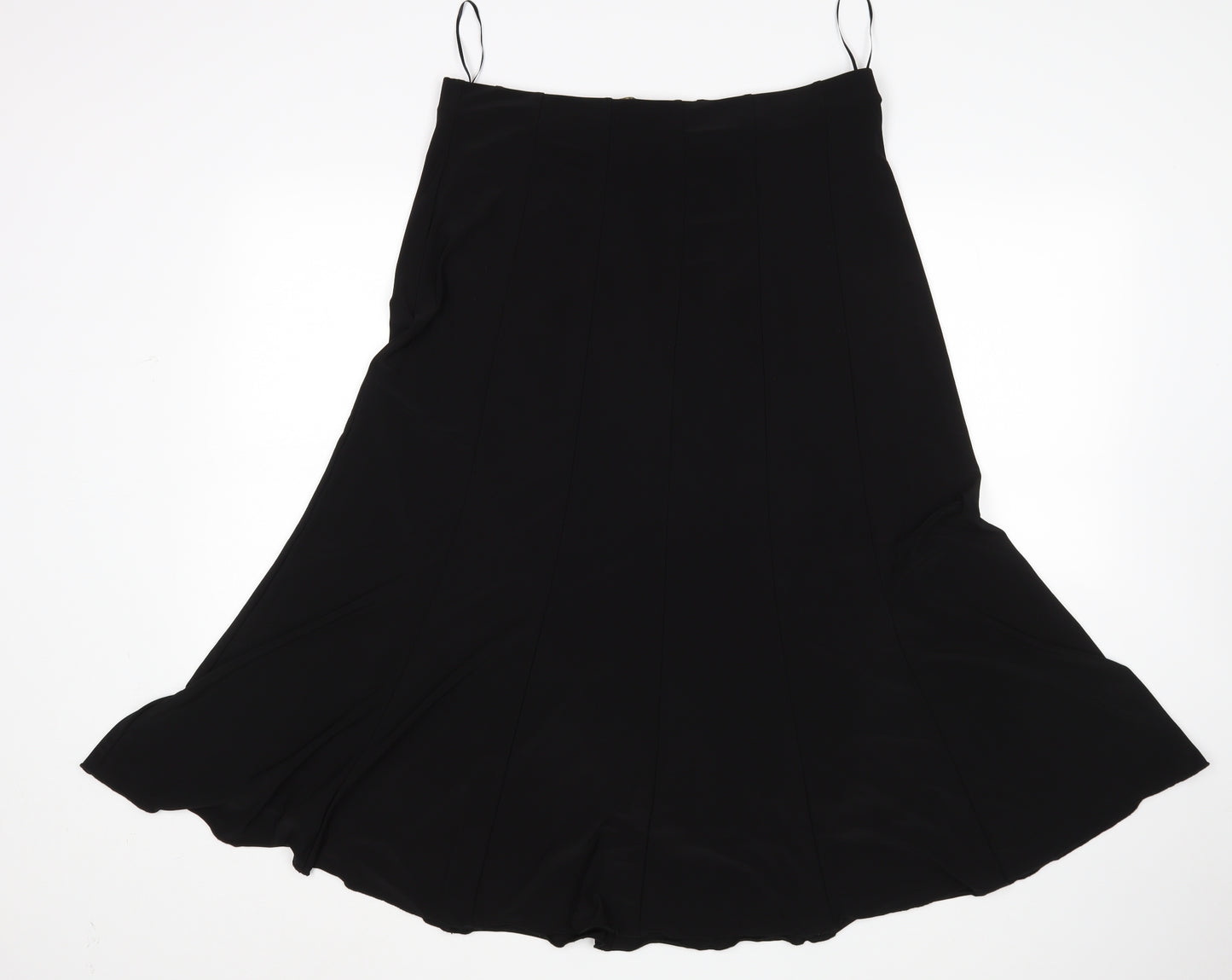 Forever Womens Black   A-Line Skirt Size L
