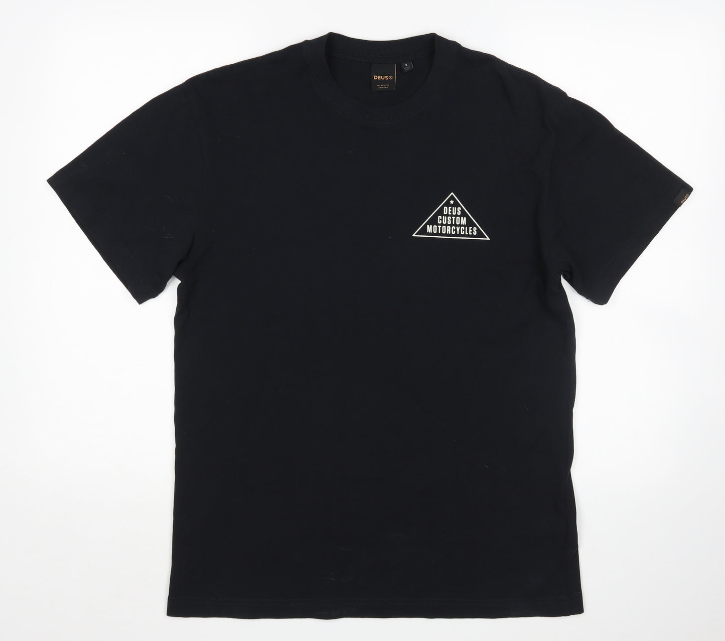 Deus ex Machina Mens Black    T-Shirt Size S