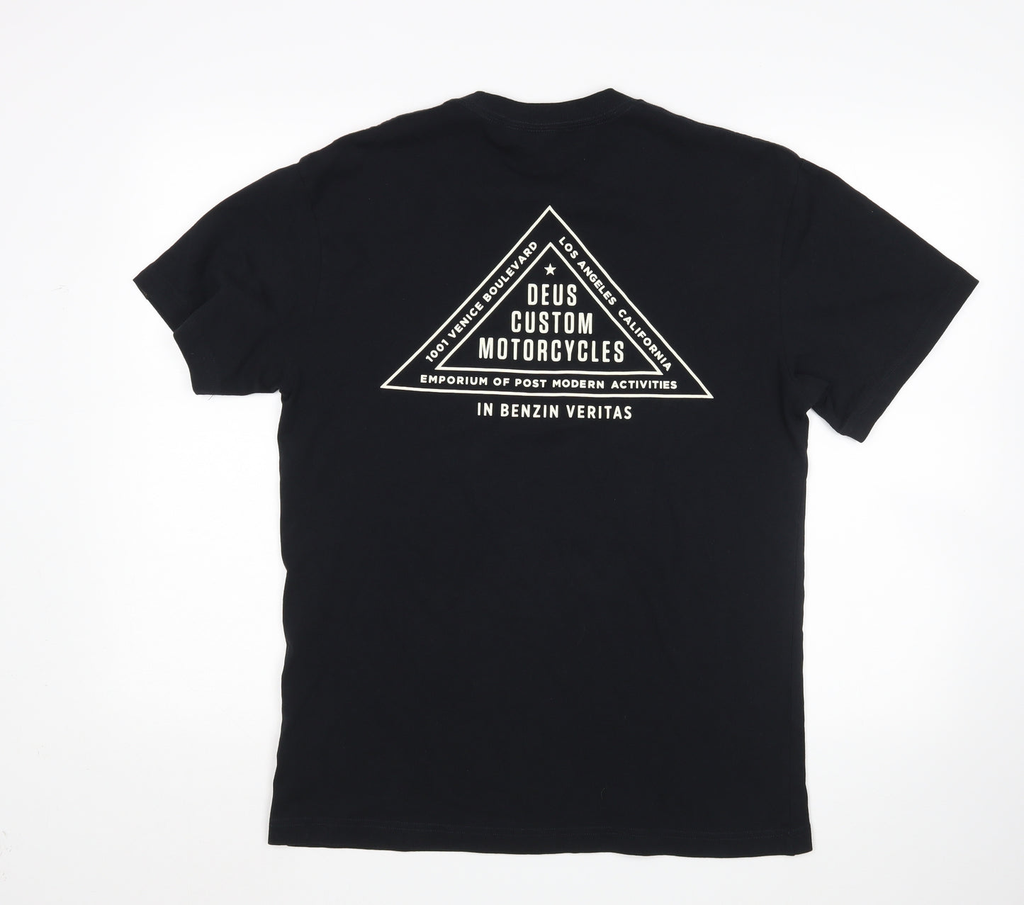 Deus ex Machina Mens Black    T-Shirt Size S