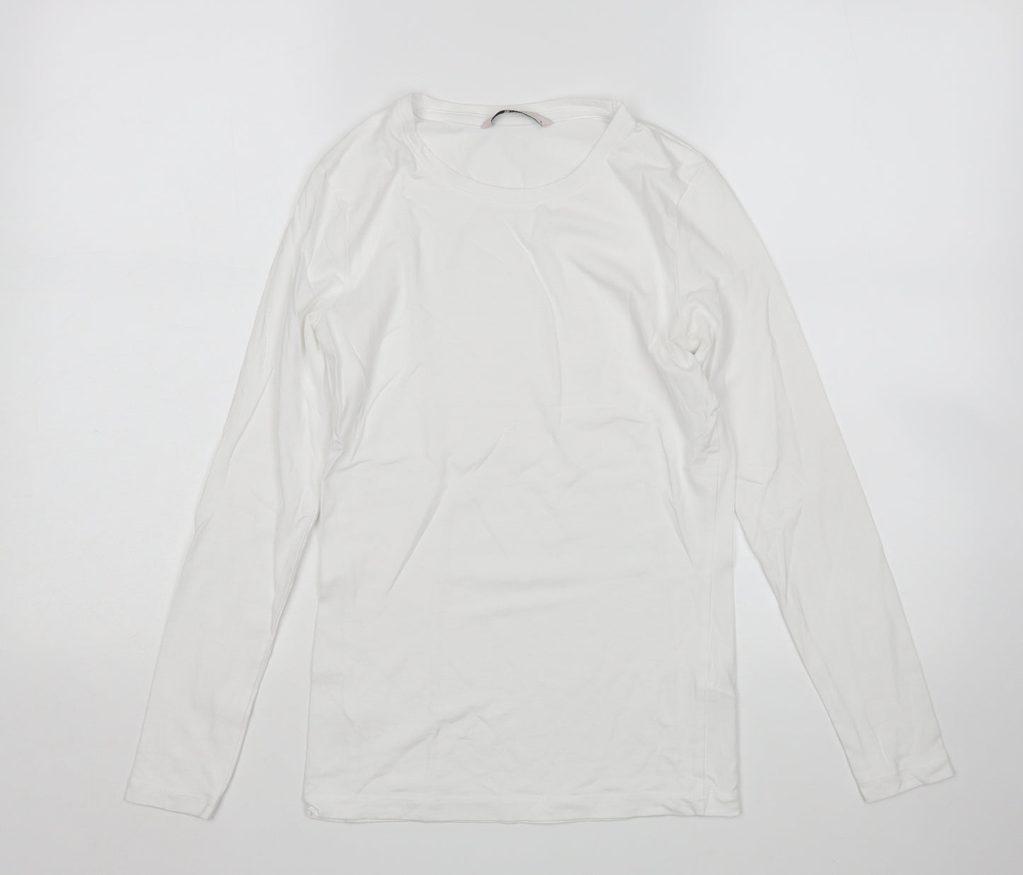 TU Womens White   Basic T-Shirt Size 8