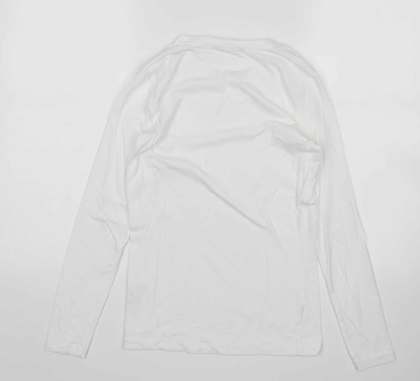 TU Womens White   Basic T-Shirt Size 8
