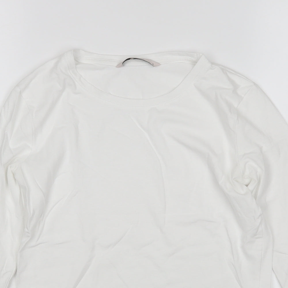 TU Womens White   Basic T-Shirt Size 8