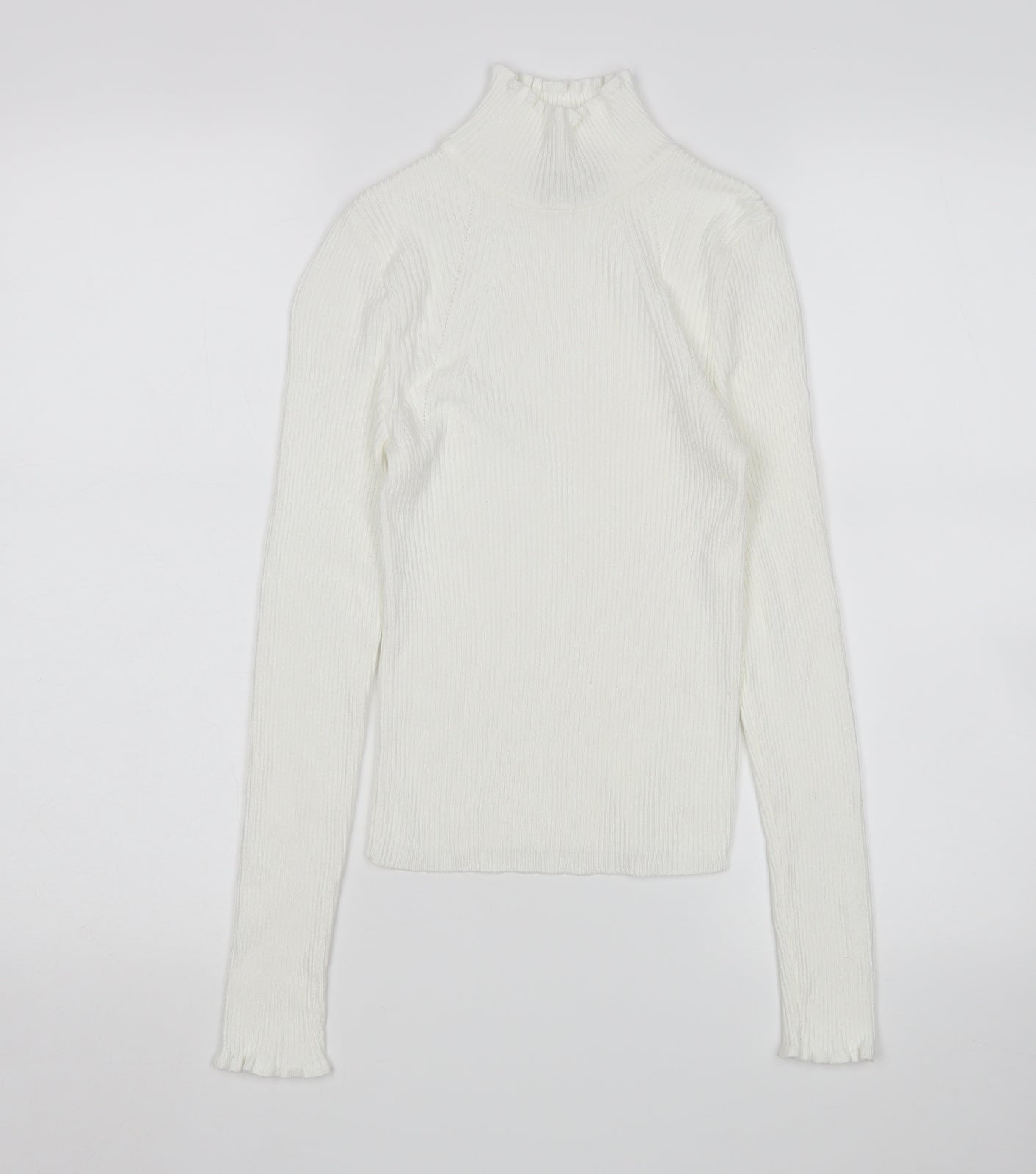 Stradivarius Womens White   Pullover Jumper Size S