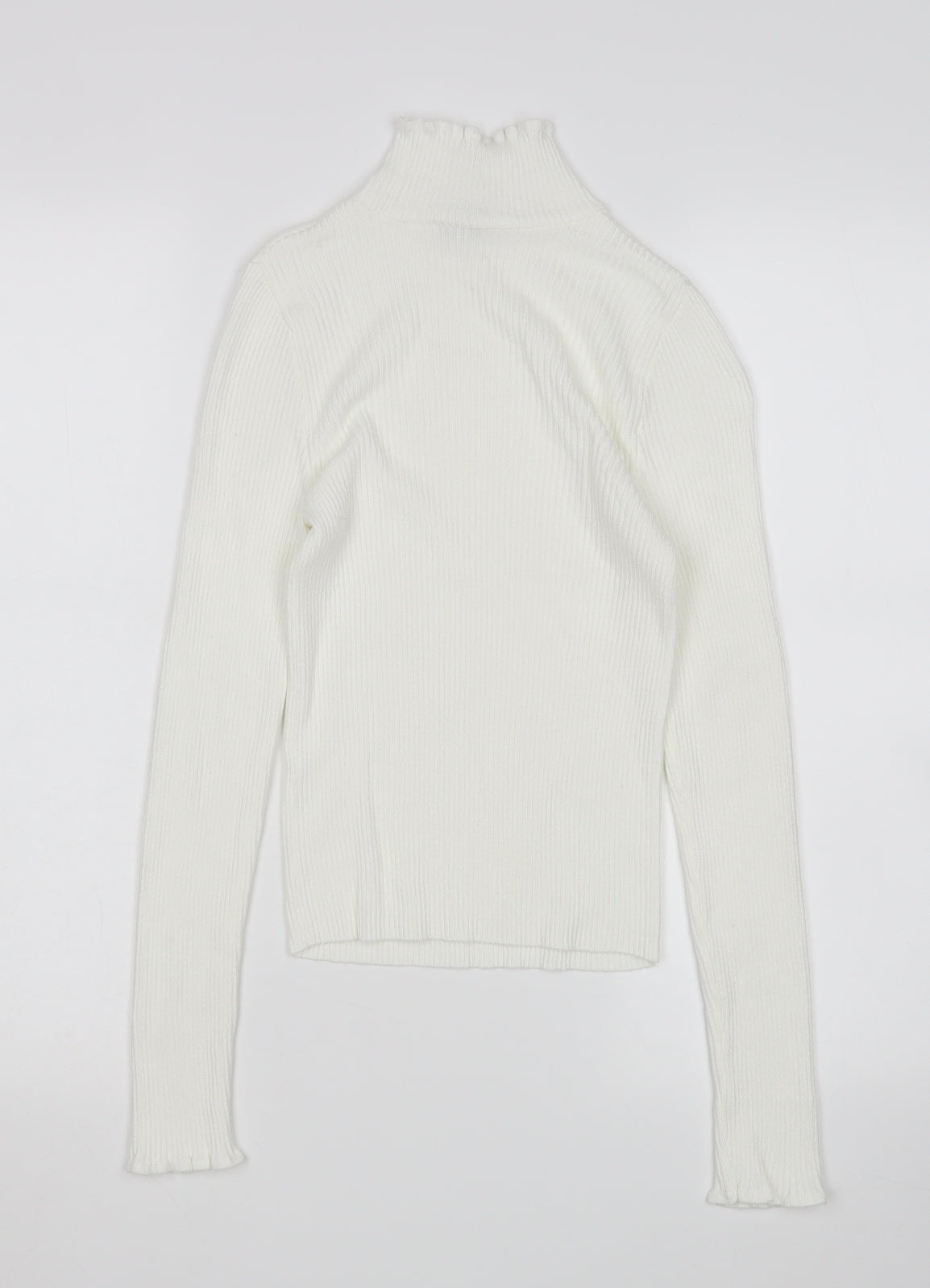 Stradivarius Womens White   Pullover Jumper Size S