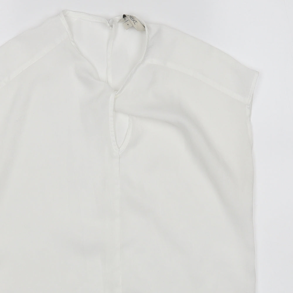 NEXT Womens White   Basic Blouse Size 6