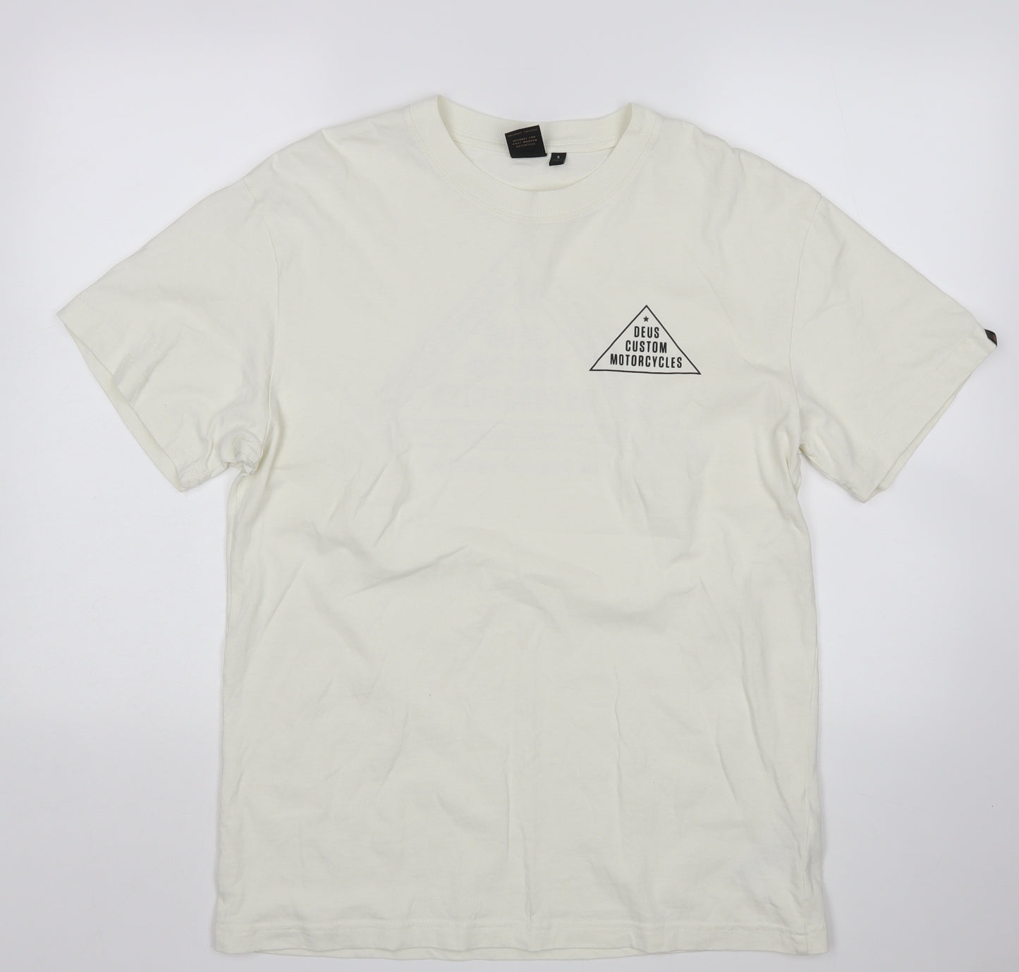 Deus ex Machina Mens White    T-Shirt Size S