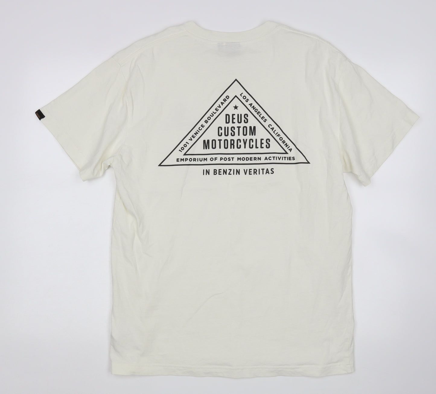 Deus ex Machina Mens White    T-Shirt Size S