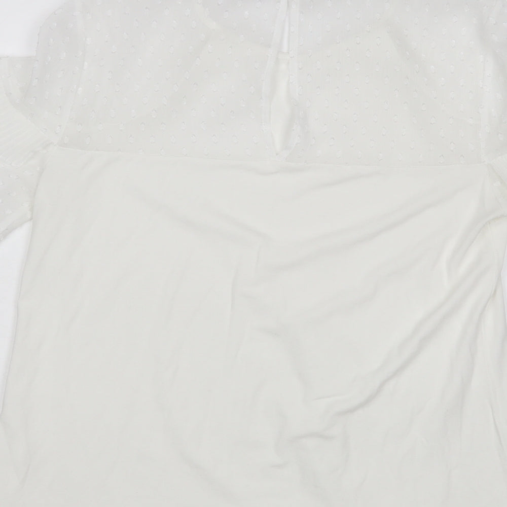 Lipsy Womens White   Basic T-Shirt Size 6