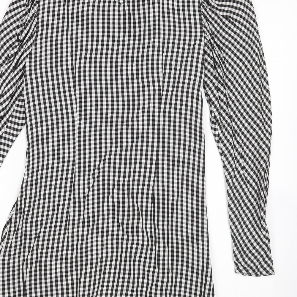 Paris Atelier Womens Multicoloured Check  Shirt Dress  Size 8