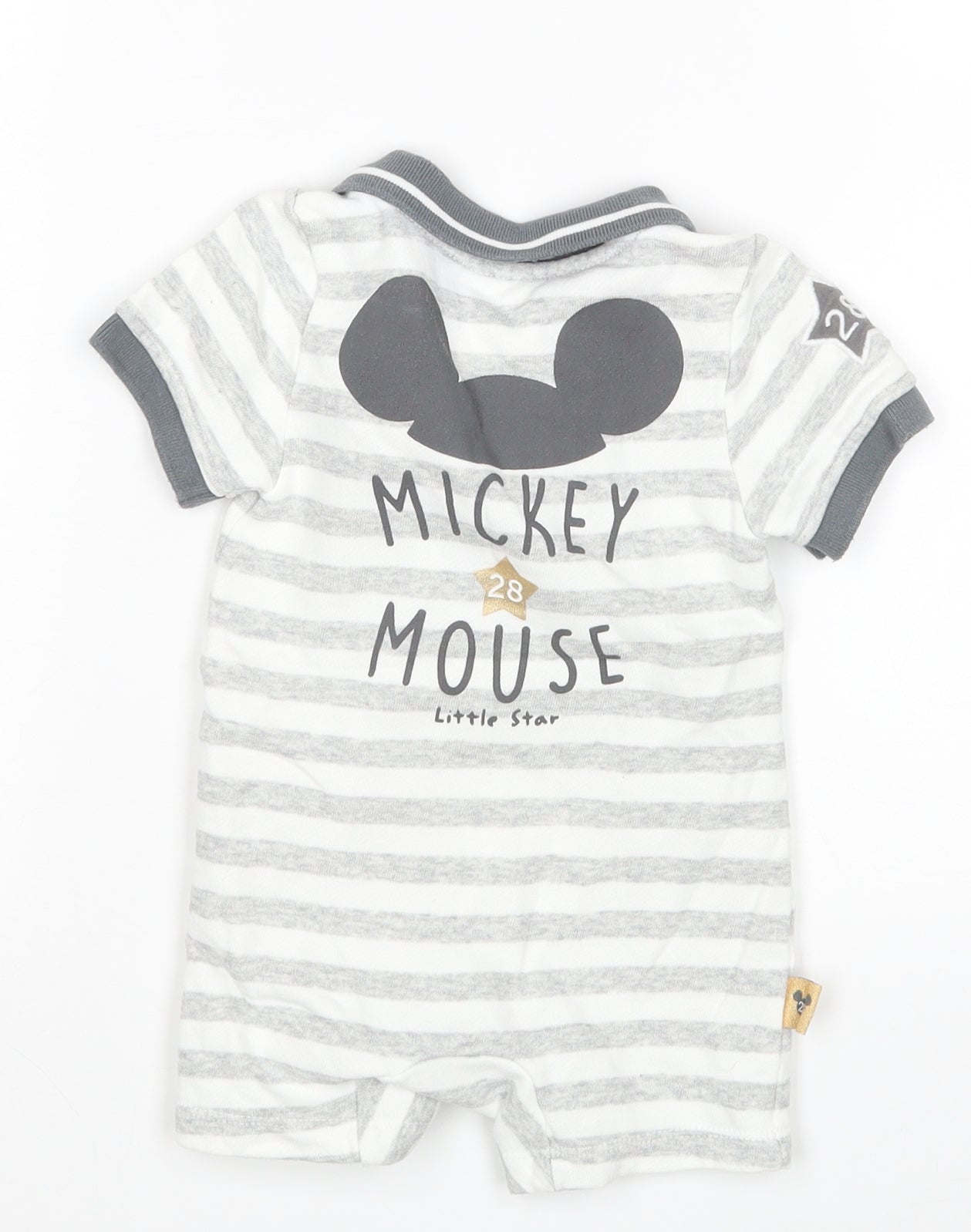 Disney Baby Boys Multicoloured Striped  Romper One-Piece Size 9-12 Months