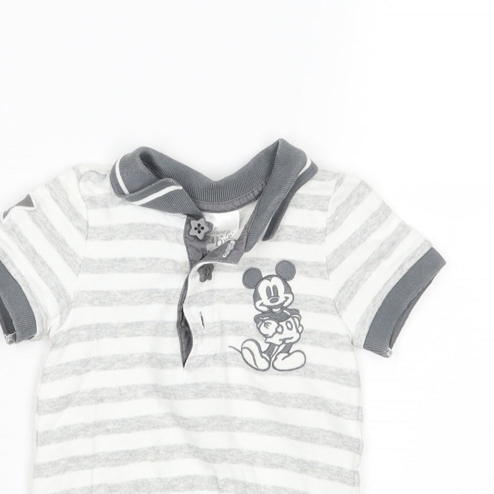 Disney Baby Boys Multicoloured Striped  Romper One-Piece Size 9-12 Months