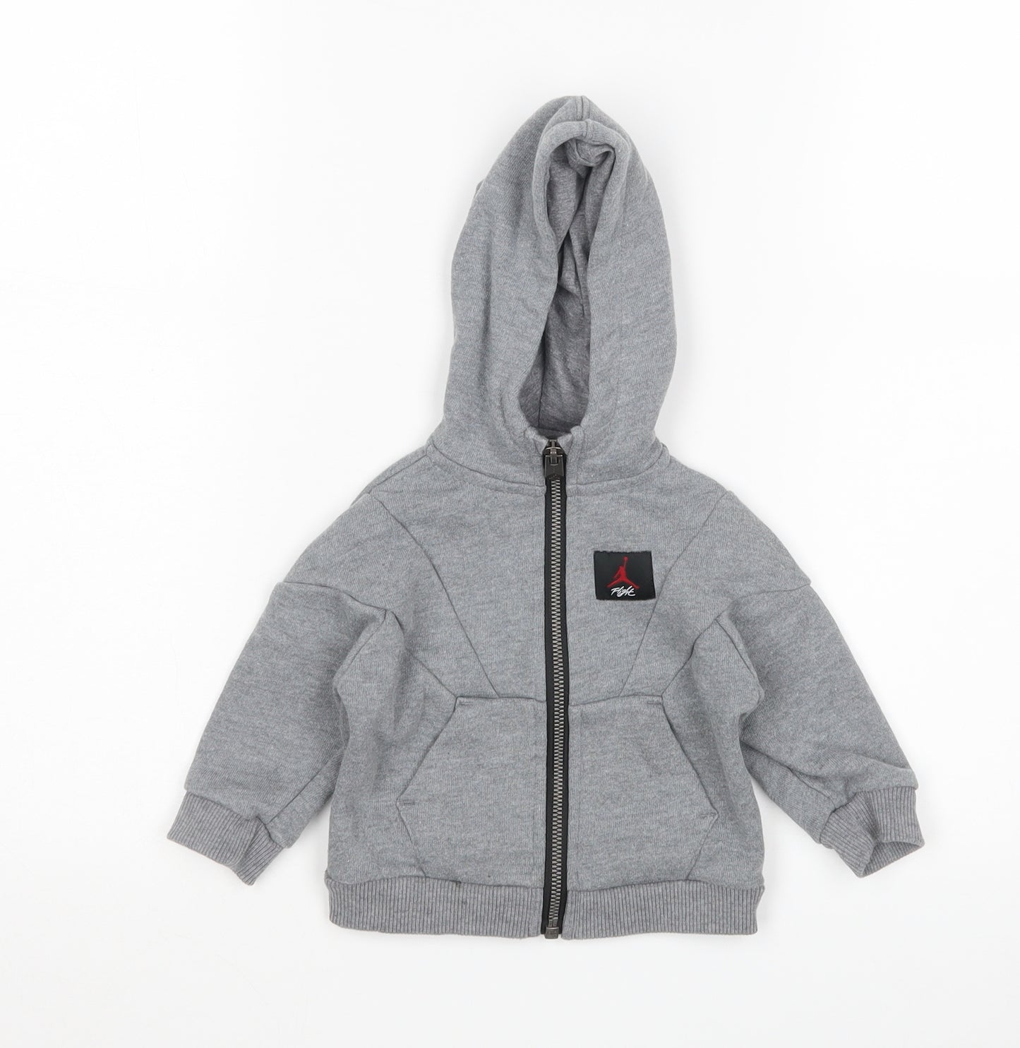 Jordan Boys Grey   Full Zip Jumper Size 6-9 Months