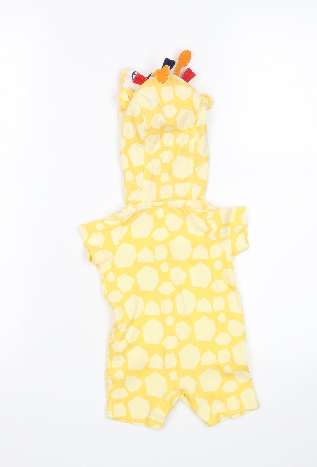 M&Co Baby Yellow Animal Print  Romper One-Piece Size 0-3 Months