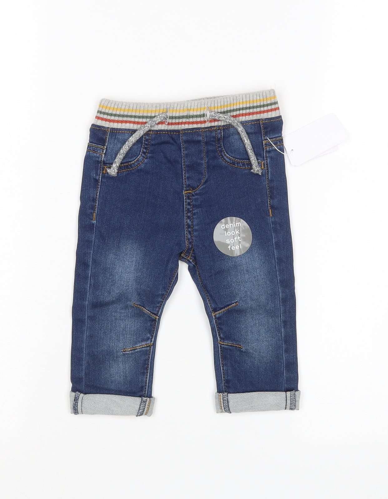Nutmeg Boys Blue   Capri Jeans Size 3-6 Months