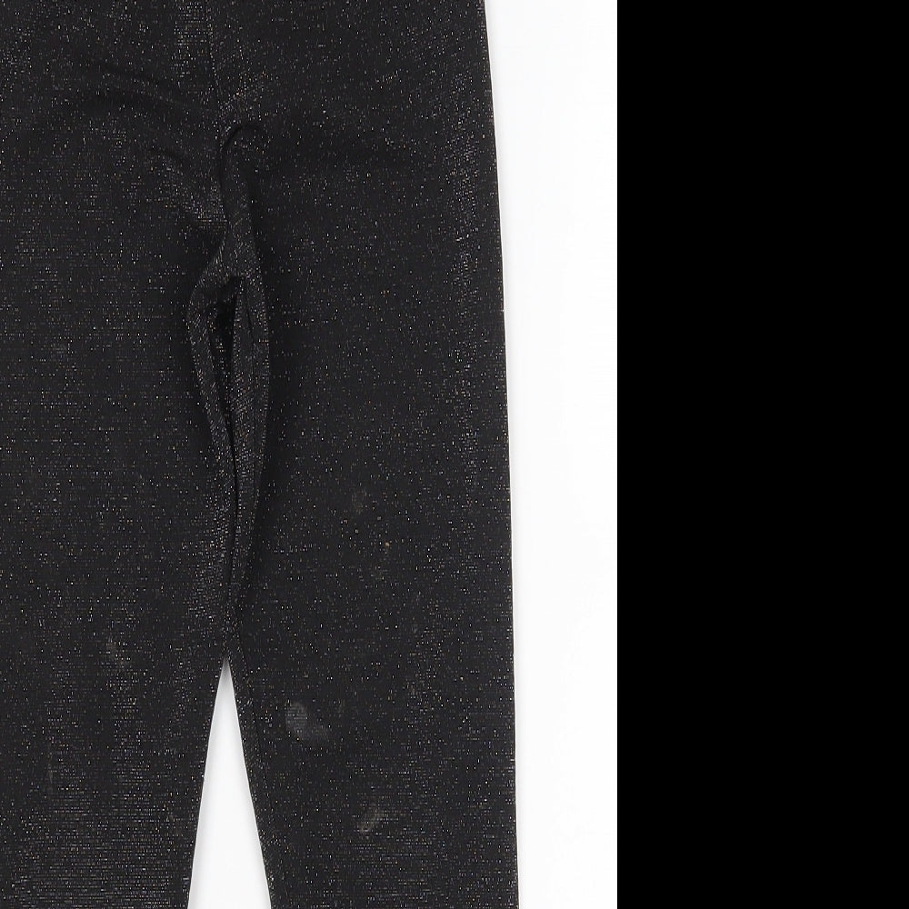 F&F Girls Black   Capri Trousers Size 10-11 Years - Leggings