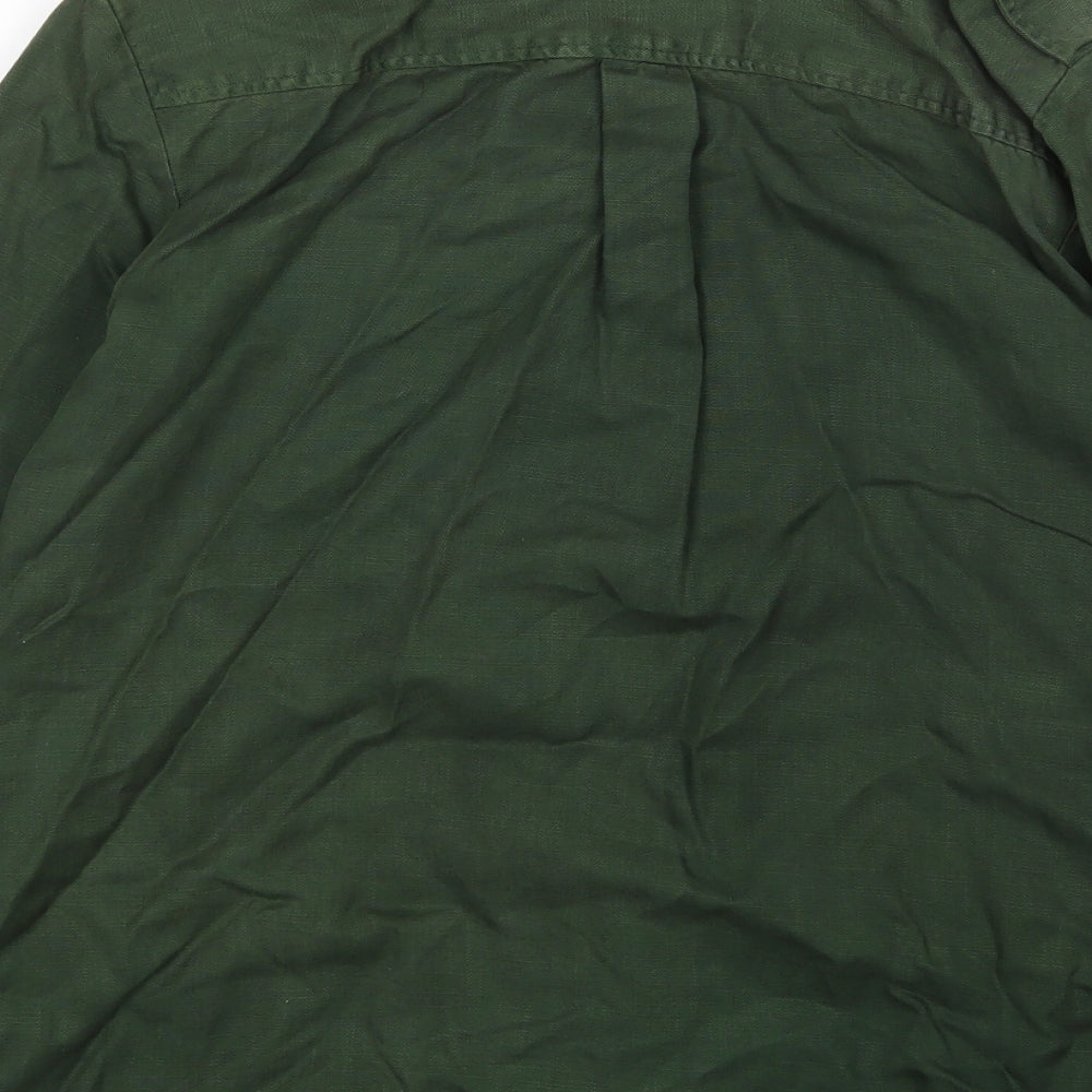 Zara Womens Green   Basic Button-Up Size S