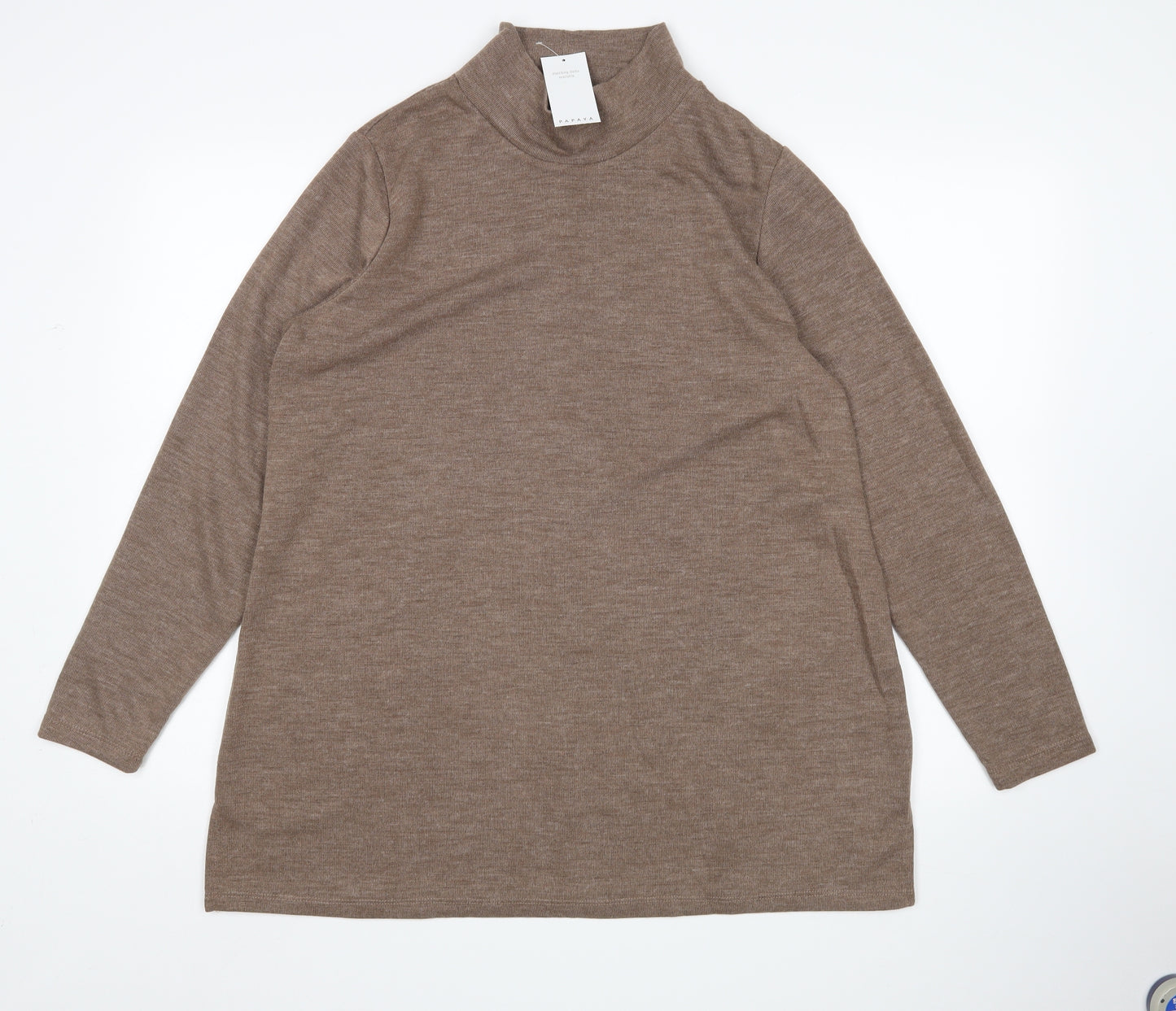 Papaya Womens Brown   Pullover Jumper Size 18