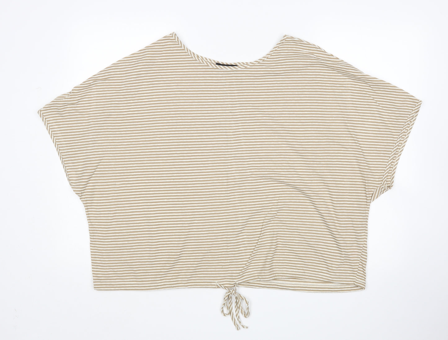 F&F Womens Multicoloured Striped  Basic T-Shirt Size 22