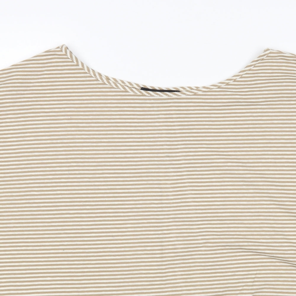 F&F Womens Multicoloured Striped  Basic T-Shirt Size 22