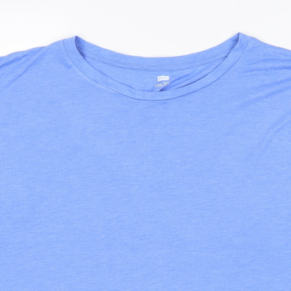 F&F Womens Blue   Basic T-Shirt Size 22