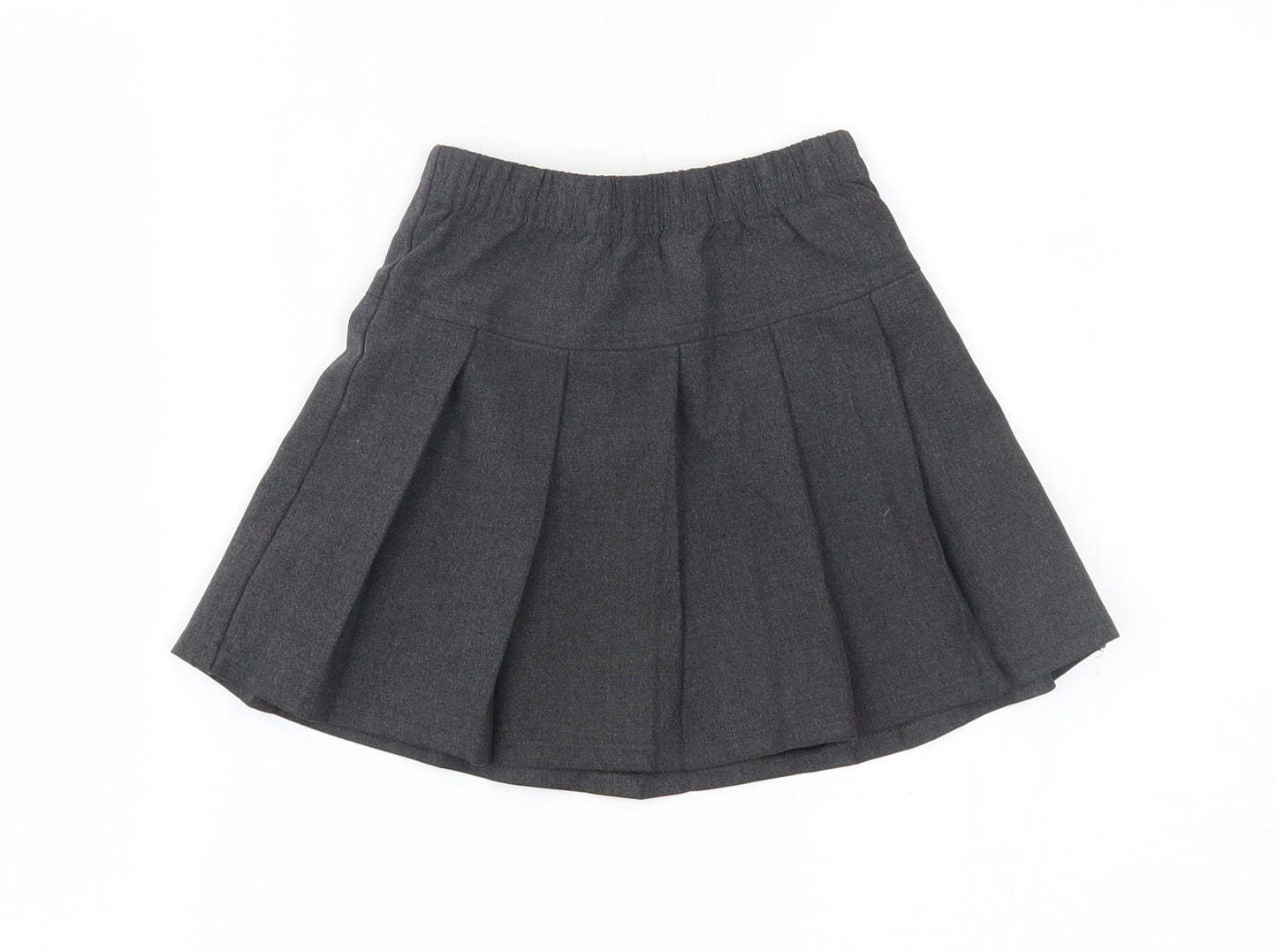 Matalan Girls Grey   Pleated Skirt Size 4 Years