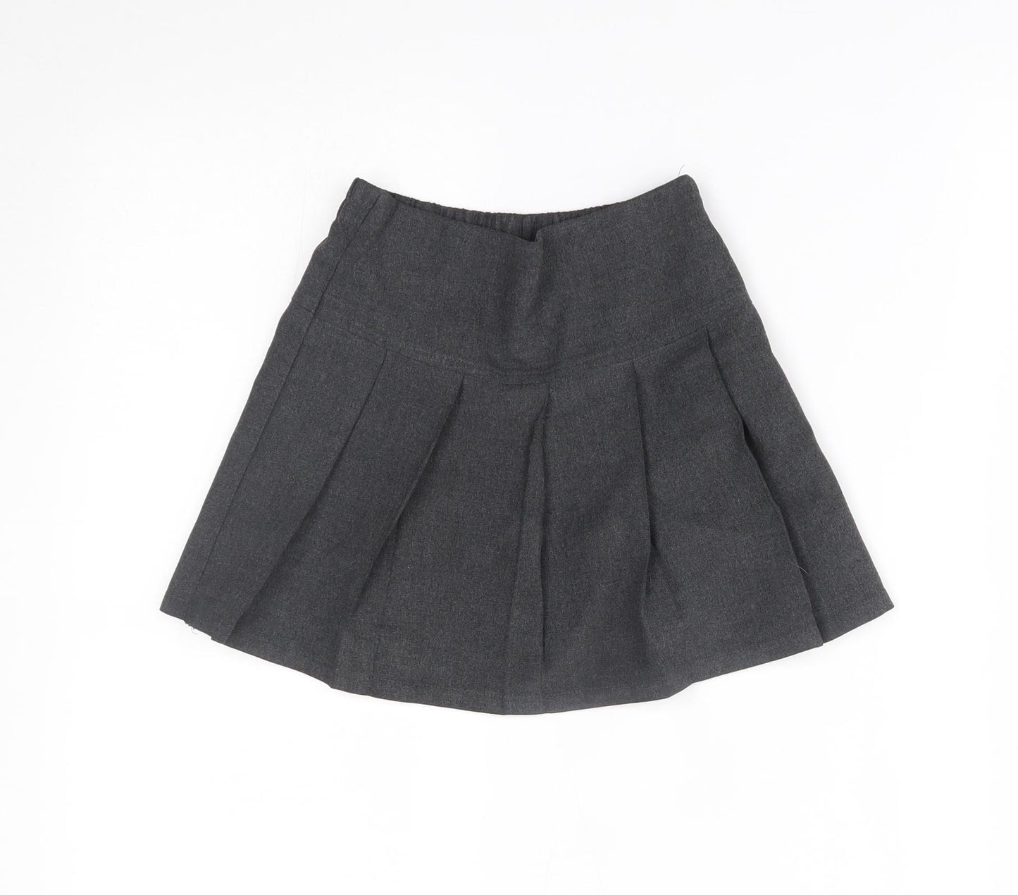 Matalan Girls Grey   Pleated Skirt Size 4 Years